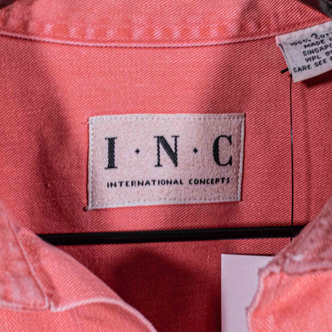 INC Overdyed Utility Button Shirt