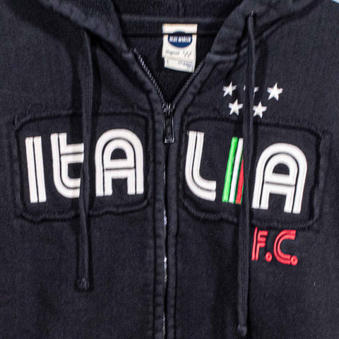 Blue Marlin Italia FC Zip Hoodie Sweatshirt Heavyweight