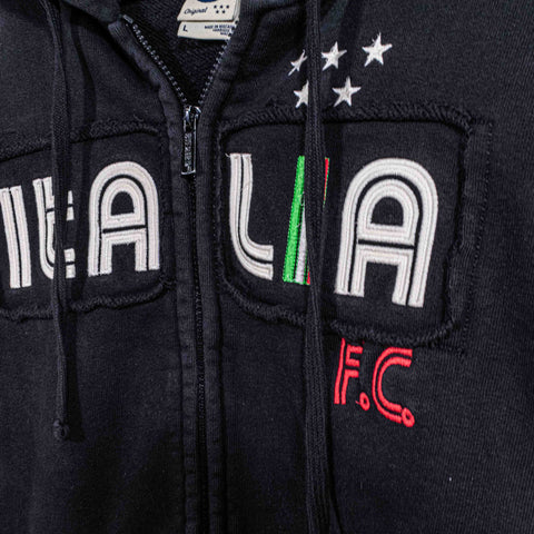 Blue Marlin Italia FC Zip Hoodie Sweatshirt Heavyweight