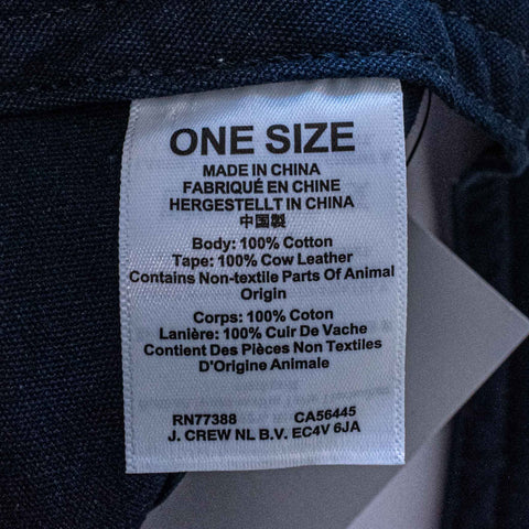 Christopher John Rogers x J Crew Adjustable Hat Leather Strap