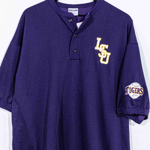LSU Tigers Louisiana State University Henley T-Shirt Pro Line