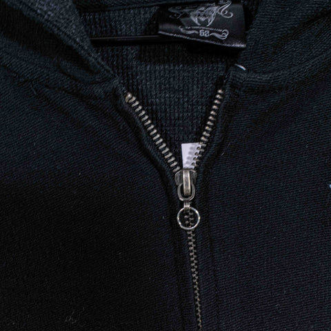 Black Label Zip Hoodie Cyber Goth
