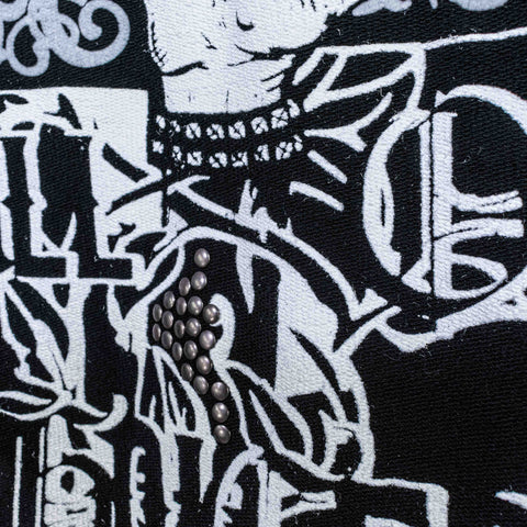 Black Label Zip Hoodie Cyber Goth