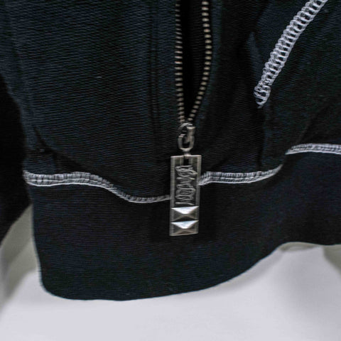 Black Label Zip Hoodie Cyber Goth