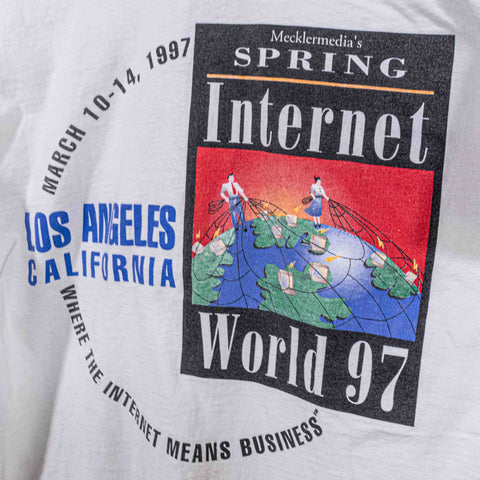 Internet World 1997 T-Shirt Mecklermedia Computer Tech