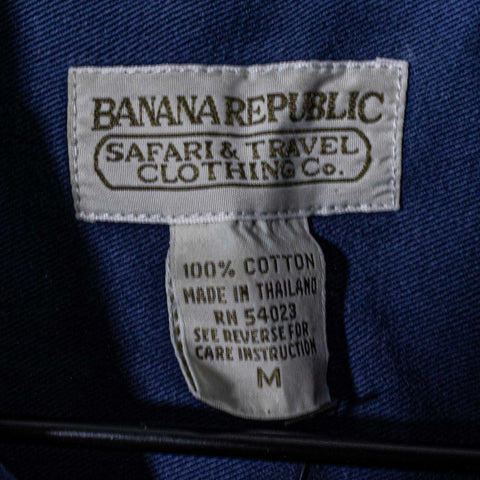Banana Republic Safari Utility Work Shirt Distressed