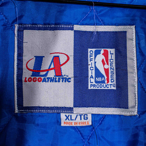 Golden State Warriors Logo Athletic Sharktooth Puffer Jacket