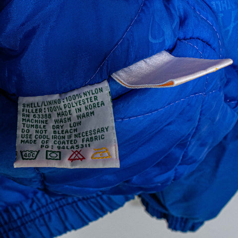 Golden State Warriors Logo Athletic Sharktooth Puffer Jacket