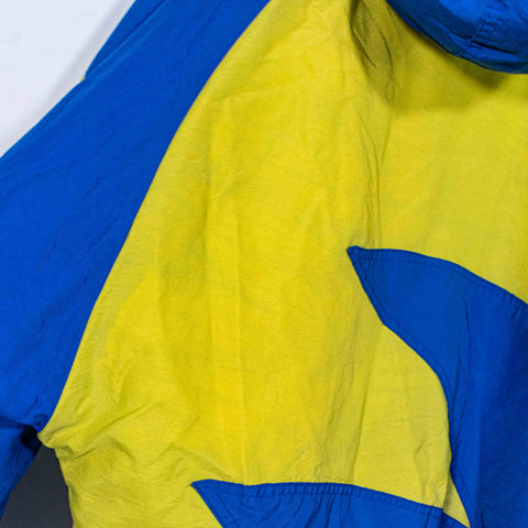 Golden State Warriors Logo Athletic Sharktooth Puffer Jacket