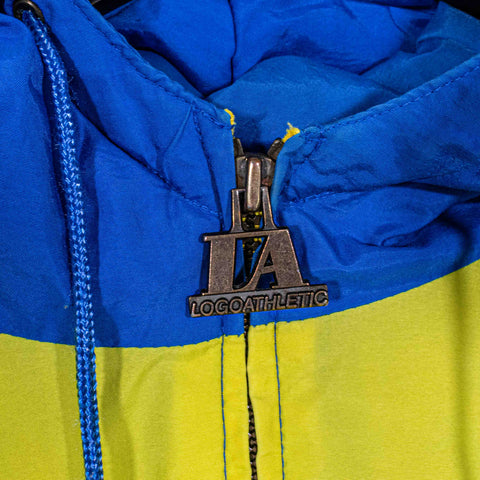 Golden State Warriors Logo Athletic Sharktooth Puffer Jacket