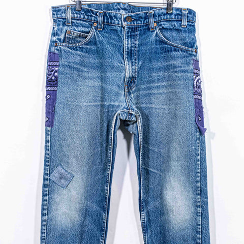 Levis Orange Tab 20505 0217 Jeans Repaired Patchwork