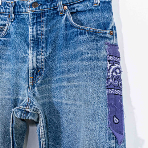 Levis Orange Tab 20505 0217 Jeans Repaired Patchwork