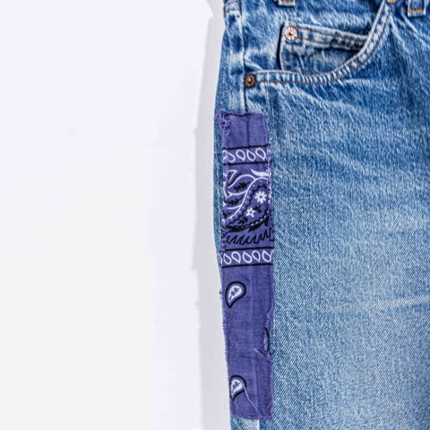 Levis Orange Tab 20505 0217 Jeans Repaired Patchwork