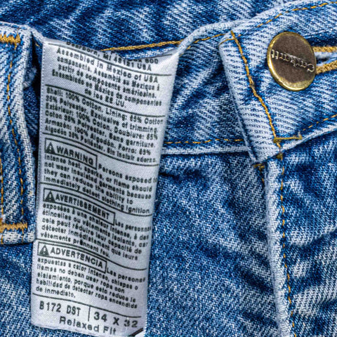 Carhartt Flannel Lined Jeans B172 DST