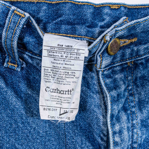 Carhartt Flannel Lined Carpenter Jeans B236 DST