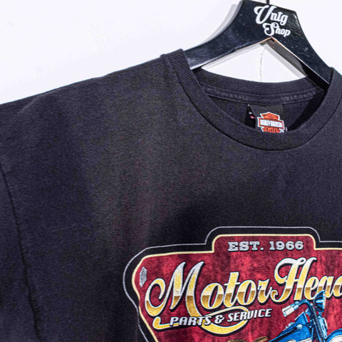 Harley Davidson Motorcycles T-Shirt St Maarten Motorhead Sun Fade