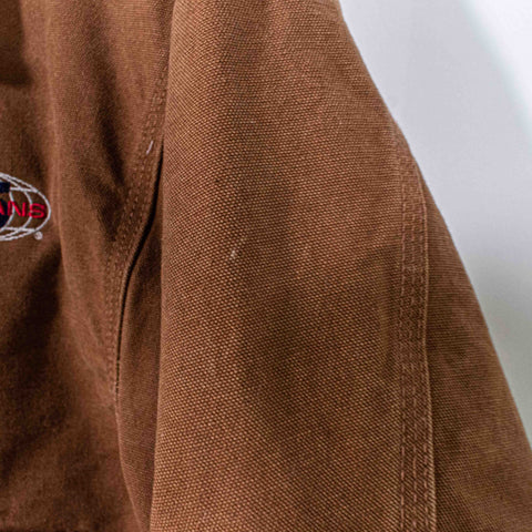 Carhartt Canvas Jacket Corduroy Collar J22 BRN Embroidered