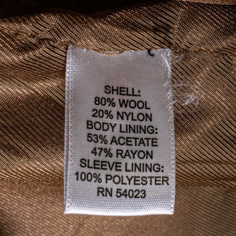 Banana Republic Wool Blend Trench Coat Emmetex Italian Fabric