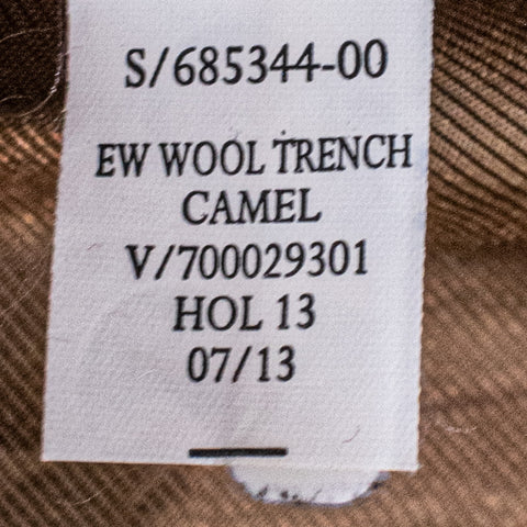 Banana Republic Wool Blend Trench Coat Emmetex Italian Fabric