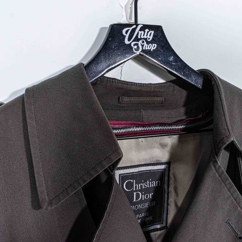 Christian Dior Monsieur Belted Trench Coat With Liner
