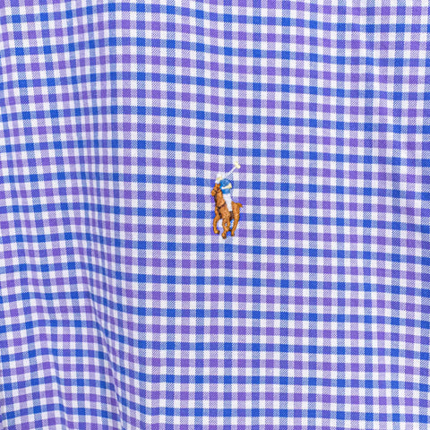 Polo Ralph Lauren Stretch Oxford Button Down Shirt Plaid Gingham
