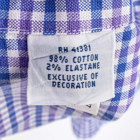 Polo Ralph Lauren Stretch Oxford Button Down Shirt Plaid Gingham