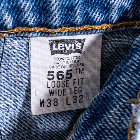 Levis 565 Loose Fit Wide Leg Jeans Made in USA