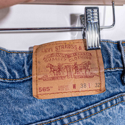 Levis 565 Loose Fit Wide Leg Jeans Made in USA