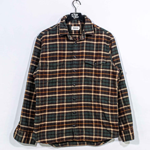 Taylor Stitch Crater Shirt Espresso Plaid Flannel
