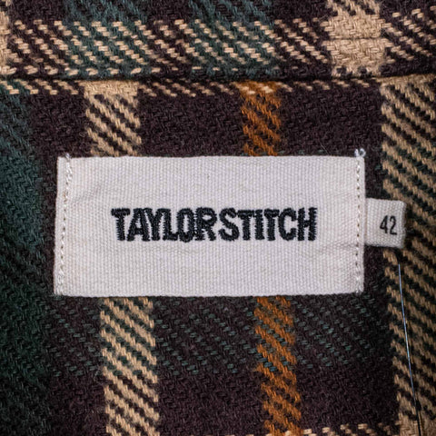 Taylor Stitch Crater Shirt Espresso Plaid Flannel