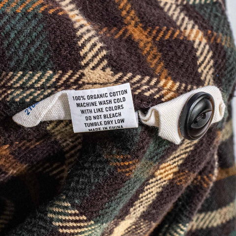 Taylor Stitch Crater Shirt Espresso Plaid Flannel