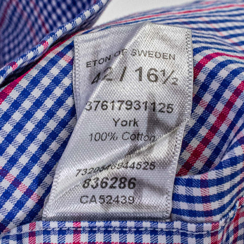 ETON Contemporary Gingham Plaid Button Shirt