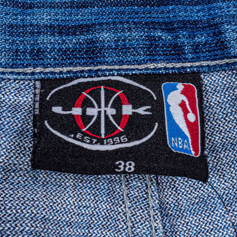 UNK NBA New Jersey Nets Patchwork Jeans Baggy Hip Hop