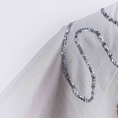 Mercedes Benz Sequin Sweatshirt Hip Hop