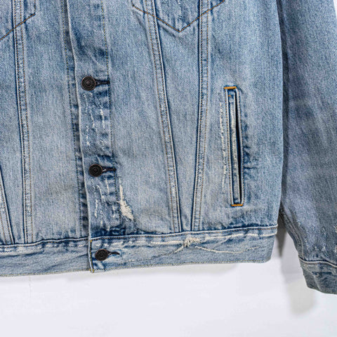 Levis Denim Trucker Jacket Distressed