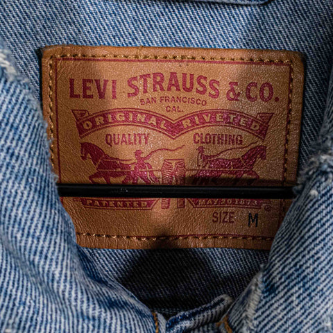 Levis Denim Trucker Jacket Distressed