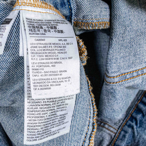 Levis Denim Trucker Jacket Distressed