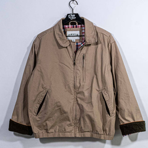 Orvis Plaid Lined Bomber Jacket