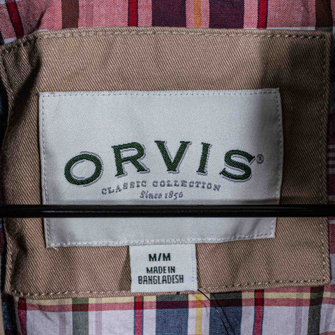 Orvis Plaid Lined Bomber Jacket