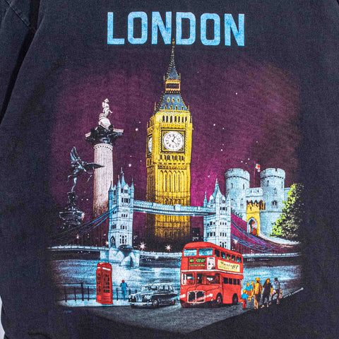 London Big Ben Tour Bridge Souvenir T-Shirt Zip It
