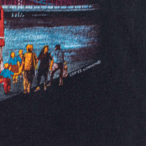 London Big Ben Tour Bridge Souvenir T-Shirt Zip It