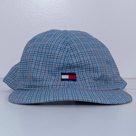 Tommy Hilfiger Flag Plaid Hat Leather Strap