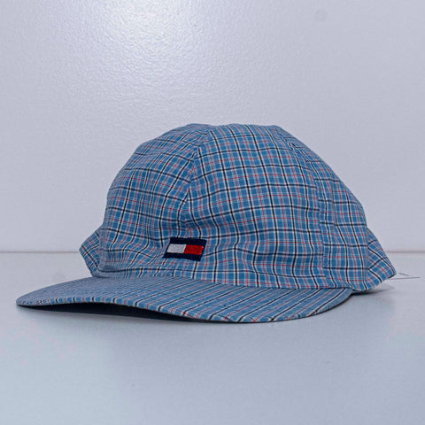 Tommy Hilfiger Flag Plaid Hat Leather Strap