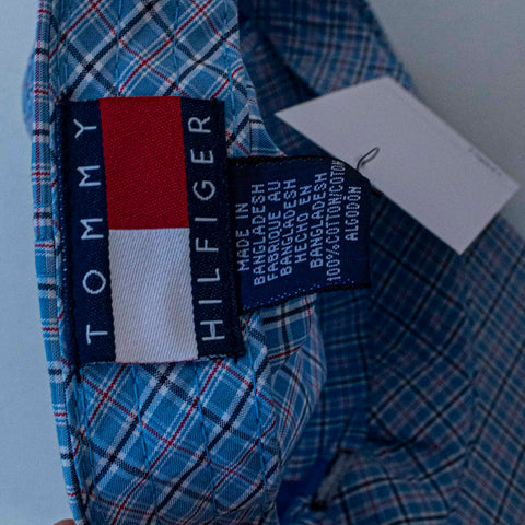 Tommy Hilfiger Flag Plaid Hat Leather Strap