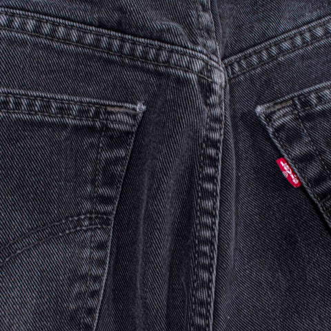 Levis 505 Regular Fit Sun Faded Black Denim Jeans