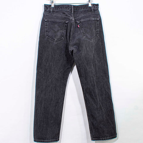 Levis 505 Regular Fit Sun Faded Black Denim Jeans