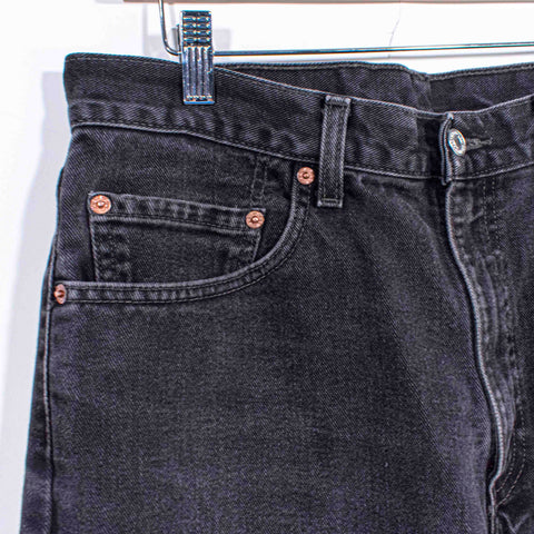Levis 505 Regular Fit Sun Faded Black Denim Jeans