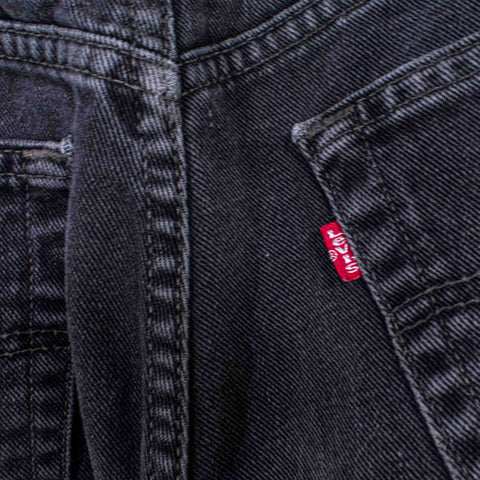 Levis 505 Regular Fit Sun Faded Black Denim Jeans
