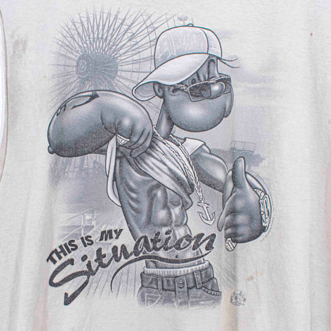 Popeye This Is My Situation Sleeveless T-Shirt Jersey Shore