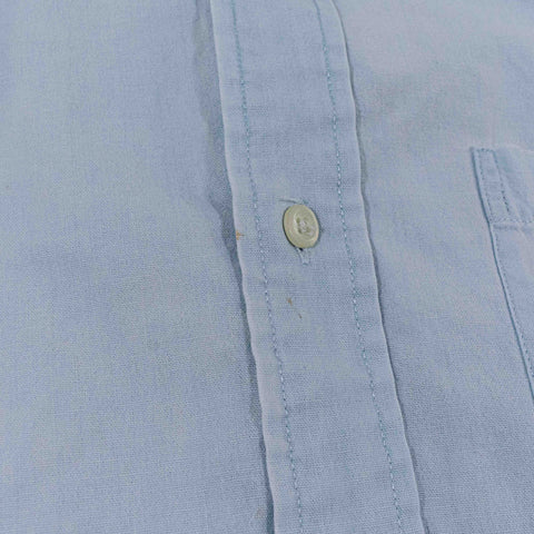 Banana Republic Short Sleeve Cotton Denim Button Down Shirt